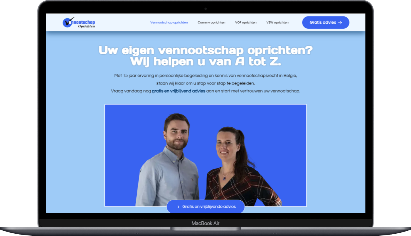 Vennootschap Oprichten